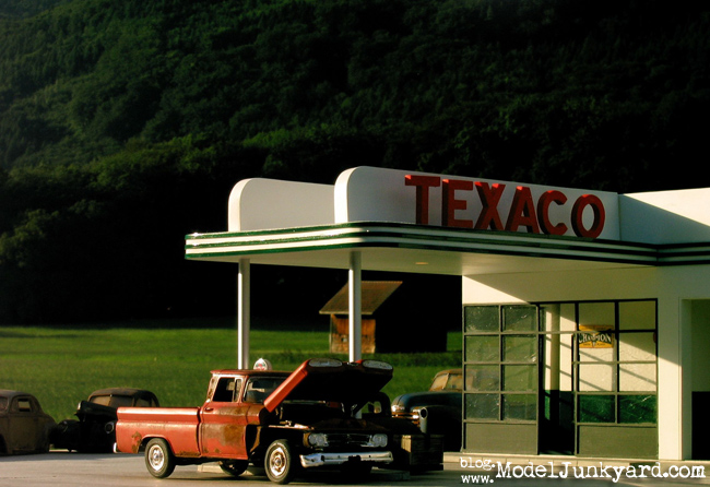 Texaco Gas Station photo shooting
