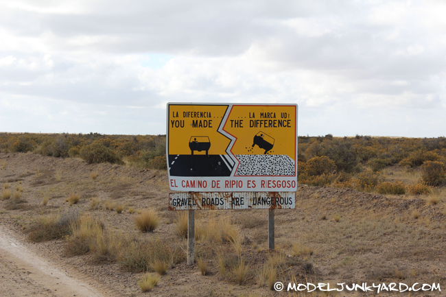 Argentina Patagonia Road Trip - Road Sign