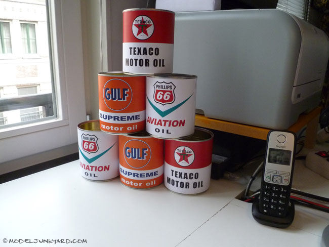Post image for Recycling soup cans for vintage oil can replicas [How to & oil can template for download]