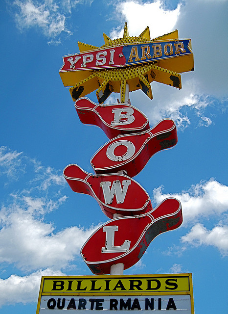 YPSI-ARBOR Bowl Sign