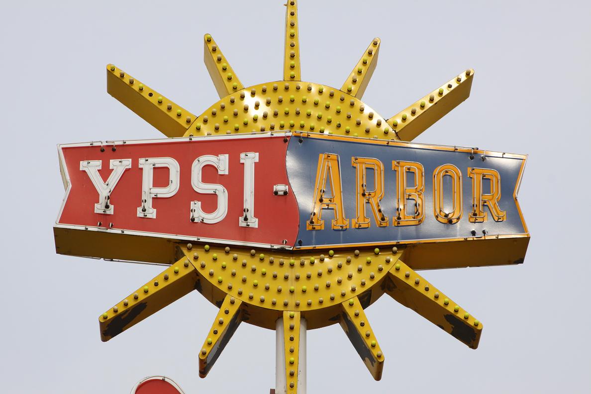 YPSI-ARBOR Bowl Sign